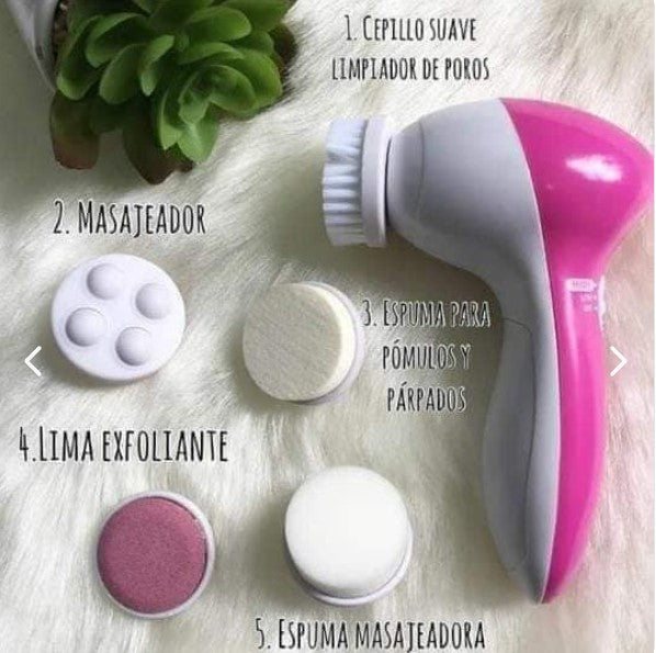 Limpiador Masajeador Facial 5 En 1