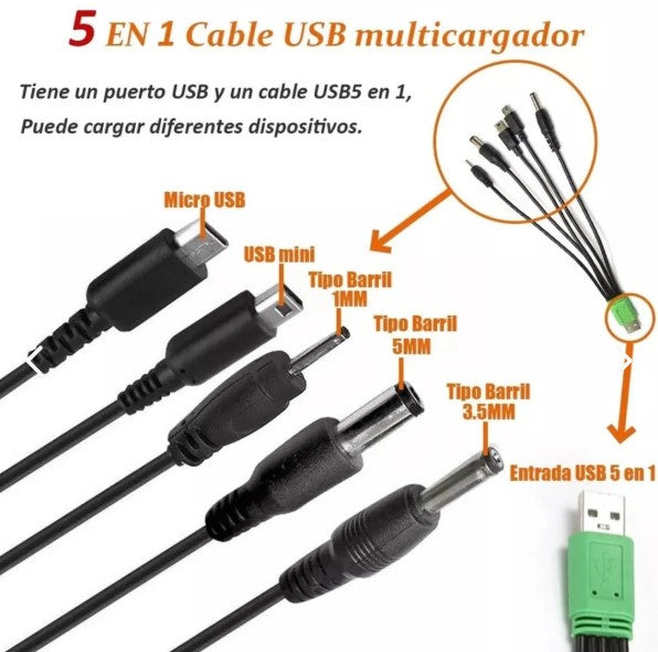 Cargador Para Celular de Panel Solar 4 W - permite recargar cualquier otro dispositivo