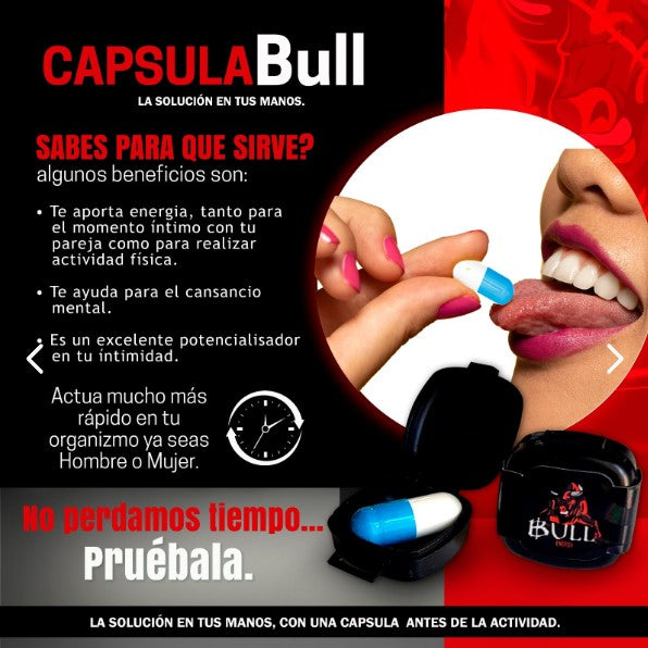 POTENCIALIZADOR Y RETARDANTE BULL CAPS